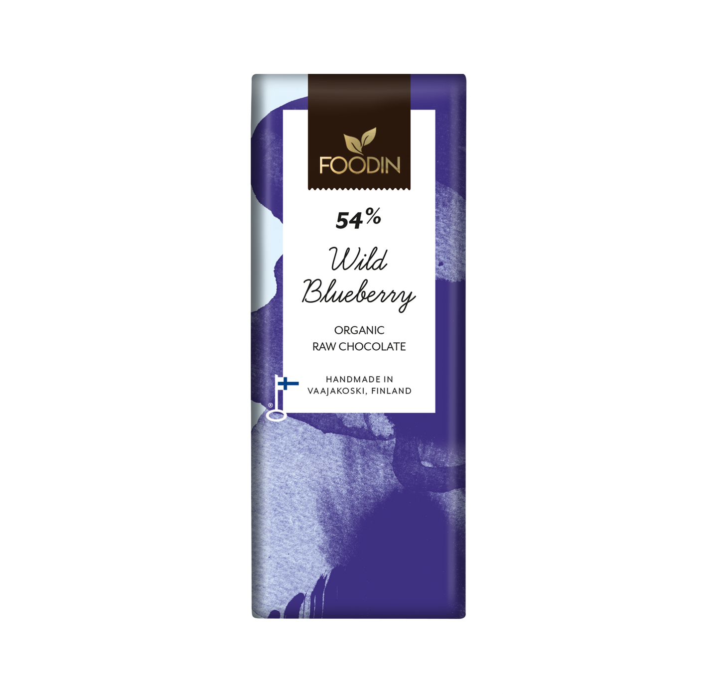 Rohschokolade Wild Blueberry 54%, 40 g