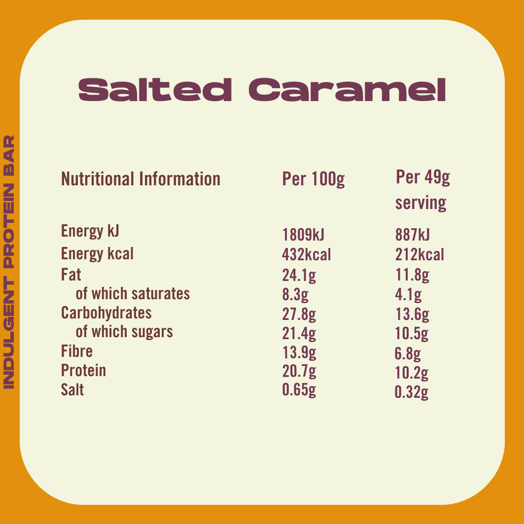 Verwöhnende Proteinriegel - Gesalzenes Karamell