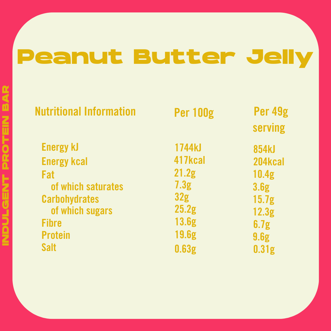 Verwöhnende Proteinriegel - Erdnussbuttergelee