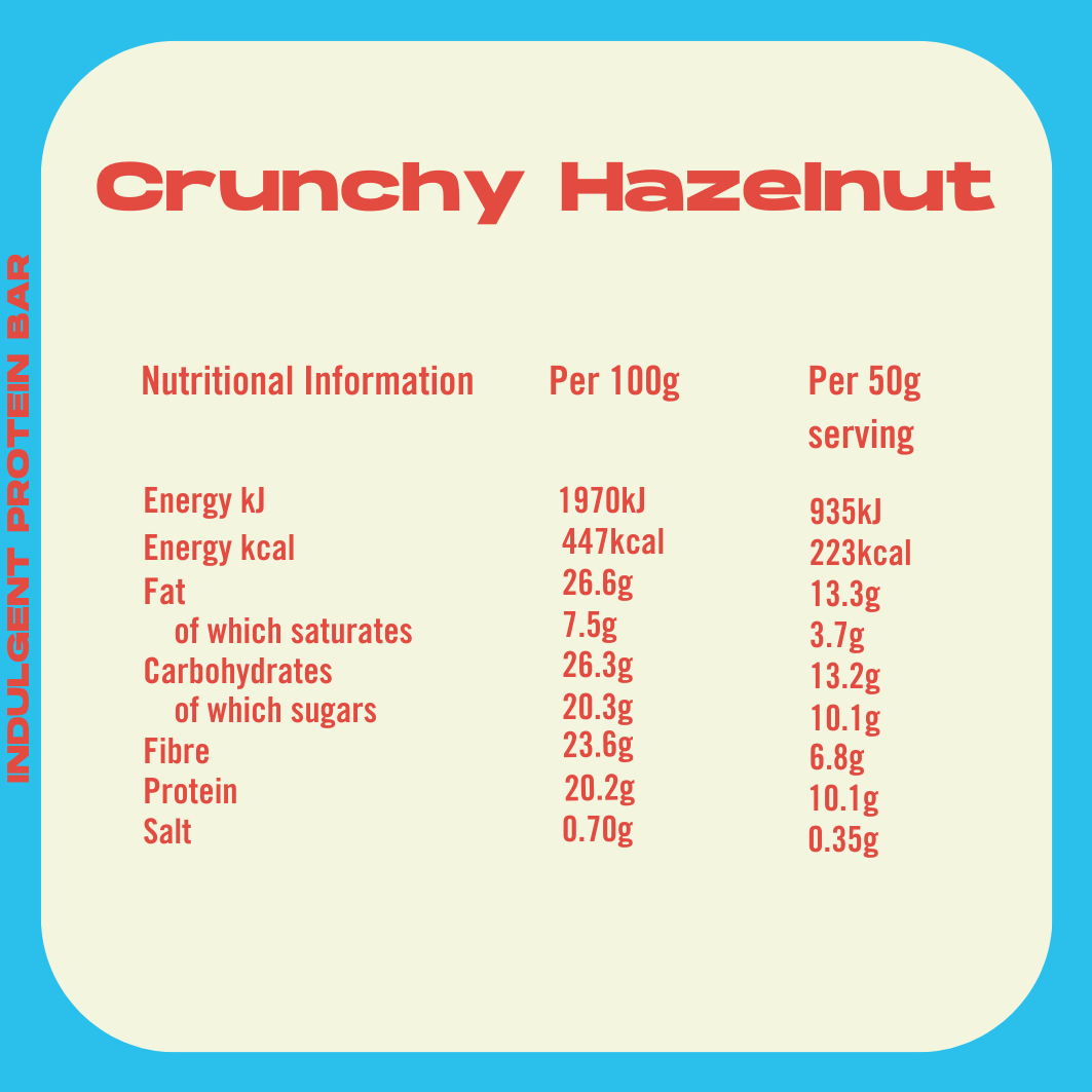 Verwöhnende Proteinriegel - Knusprige Haselnuss